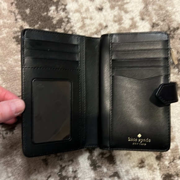 Kate Spade black golden hardware wallet - Picture 3 of 4